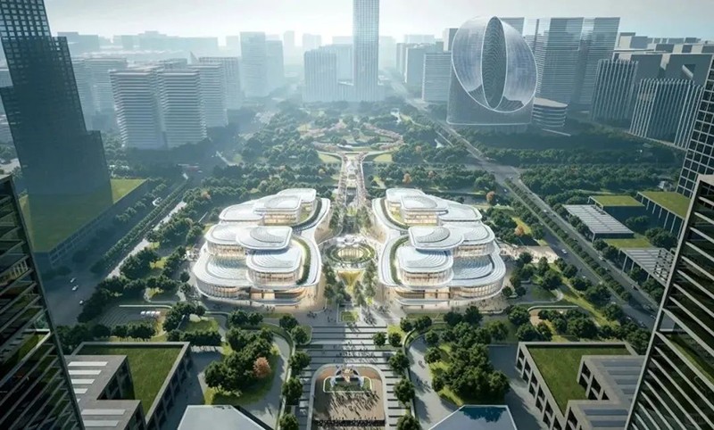 余杭未來科技城市民中心方案公布，即將開工!